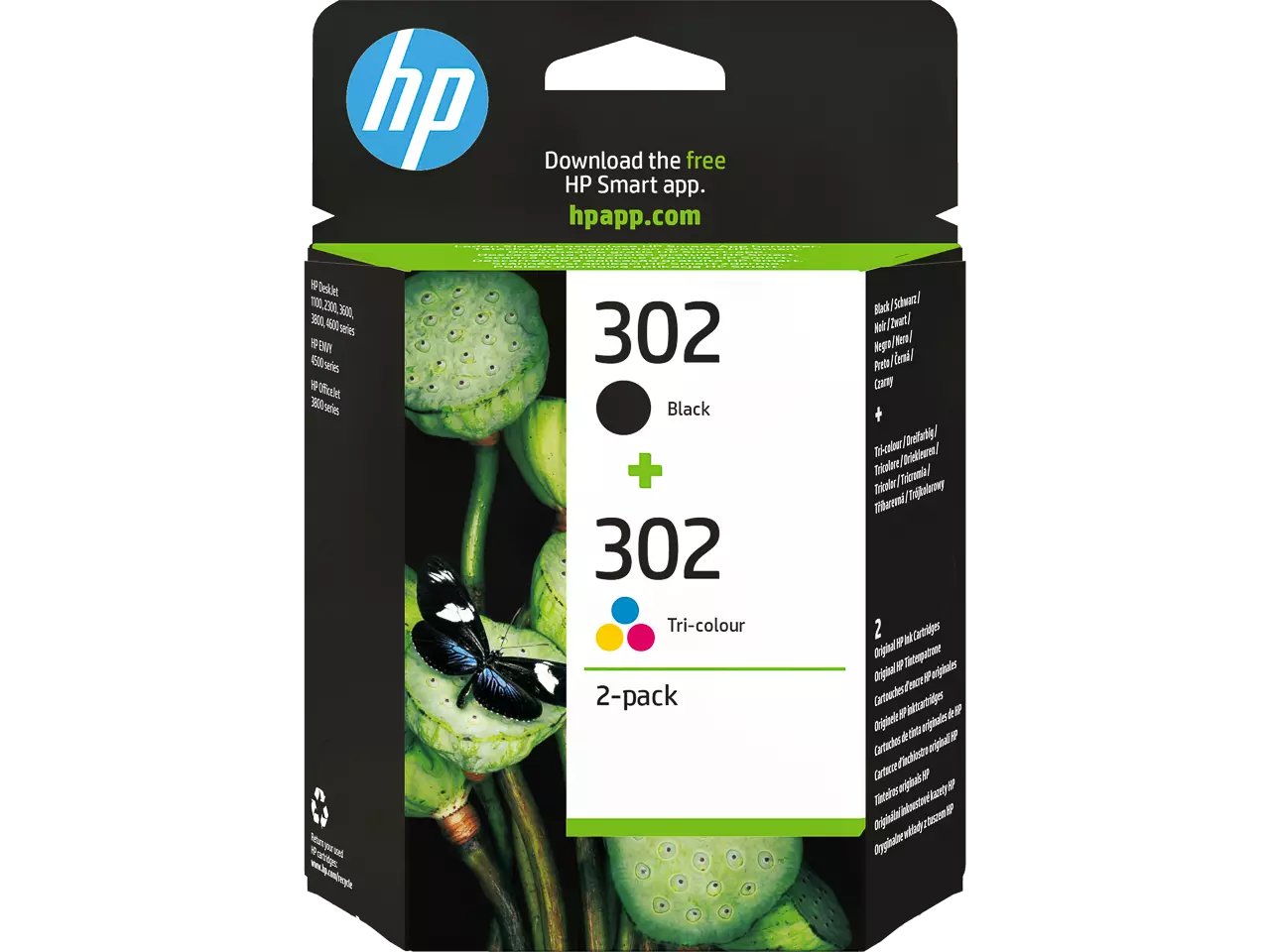 Hewlett Packard X4D37AE#301 HP 302 OJ ink (2) blk-col — 170/150pages blister
