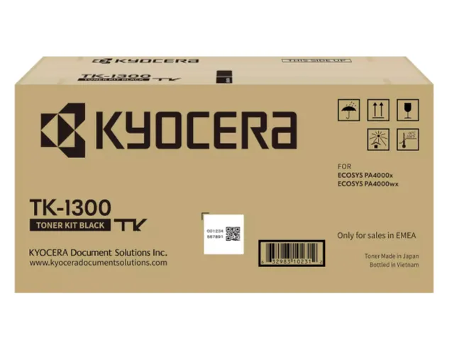Kyocera 1T0C150NL1 KYOCERA TK1300 Ecosys toner — black 3000pages