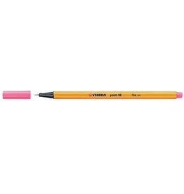 Stabilo STABILO point 88 fineliner, lichtroze — levering per 10