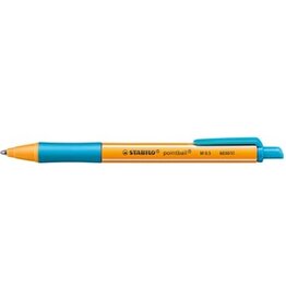 Stabilo STABILO Pointball balpen, turkoois — levering per 10