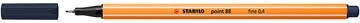 Stabilo STABILO point 88 fineliner, payne's grijs — levering per 10