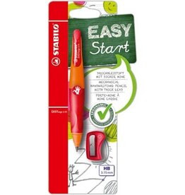Stabilo STABILO EASYergo vulpotlood, 1,4 mm, voor rechtshandigen, blister van 1 stuk, oranje en rood