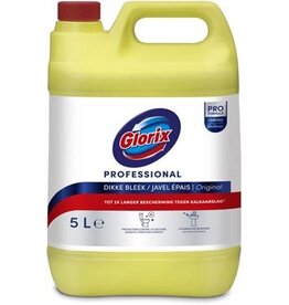Glorix Glorix Pro Formula toiletreiniger dikke bleek Original met chloor, fles van 5 l
