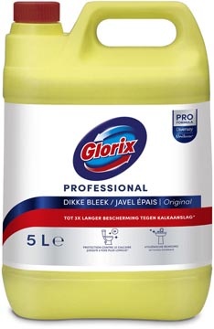 Glorix Glorix Pro Formula toiletreiniger dikke bleek Original met chloor, fles van 5 l