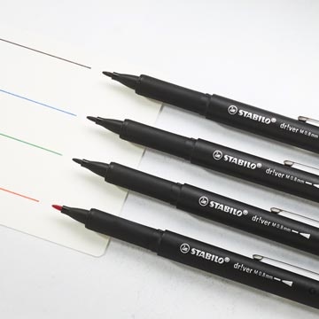 Stabilo STABILO dr!ver fineliner, 0,4 - 0,8 mm
