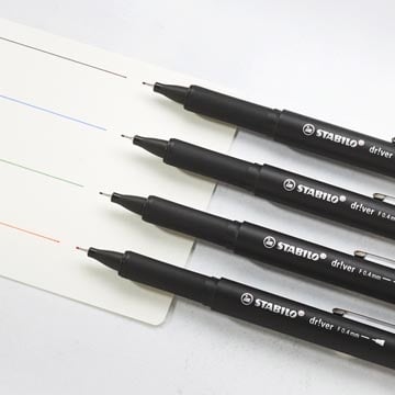 Stabilo STABILO dr!ver fineliner, 0,4 - 0,8 mm — levering per 32