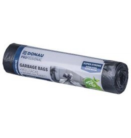 DONAU PROFESSIONAL DONAU PROFESSIONAL vuilniszak, 31 micron, ft 69 x 62 cm, 60 liter, zwart, pak van 10  stuks