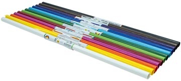 Folia Transparantpapier, display van 100 rol in geassorteerde kleuren