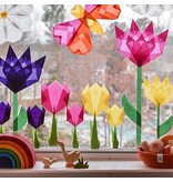 Folia Transparantpapier, display van 100 rol in geassorteerde kleuren