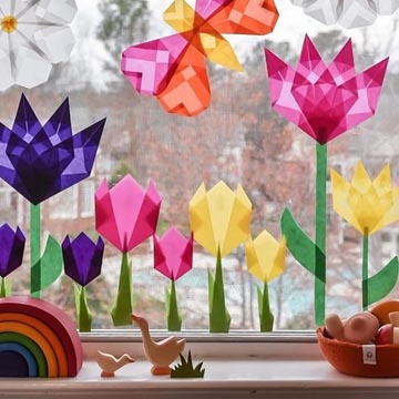 Folia Transparantpapier, display van 100 rol in geassorteerde kleuren