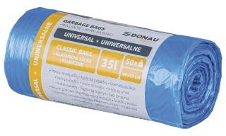 DONAU Home DONAU HOME vuilniszak, 8,5 micron, ft 60 x 50 cm, 35 liter, blauw, pak van 50 stuks