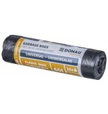 DONAU Home DONAU HOME vuilniszak, 7 micron, ft 70 x 59 cm, 60 liter, zwart, pak van 20 stuks