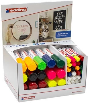 Edding Edding Krijtmarker e-4090, e-4095, display van 44 stuks