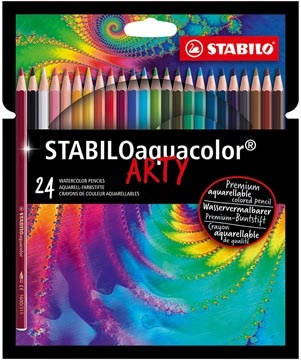 Stabilo STABILOaquacolor kleurpotlood ARTY, etui van 24 stuks, assorti