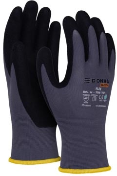 DONAU SAFETY DONAU SAFETY veiligheidshandschoenen Flex, grijs, M, maat 8