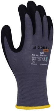 DONAU SAFETY DONAU SAFETY veiligheidshandschoenen Flex, grijs, M, maat 8