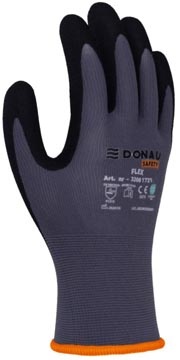 DONAU SAFETY DONAU SAFETY veiligheidshandschoenen Flex, grijs, S, maat 7