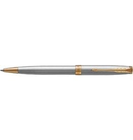 Parker Parker Sonnet balpen, Stainless Steel GT, medium, in giftbox
