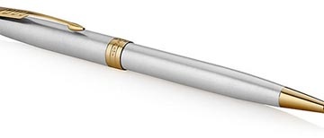 Parker Parker Sonnet balpen, Stainless Steel GT, medium, in giftbox