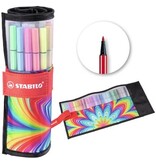 Stabilo STABILO Pen 68 viltstift ARTY, rollerset van 25 stuks, assorti