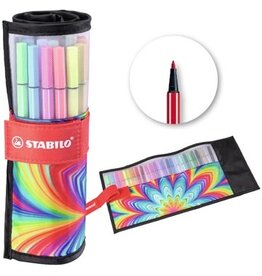 Stabilo STABILO Pen 68 viltstift ARTY, rollerset van 25 stuks, assorti