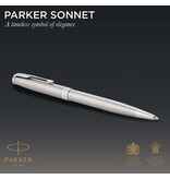 Parker Parker Sonnet balpen, Stainless Steel CT, medium, in giftbox