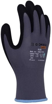 DONAU SAFETY DONAU SAFETY veiligheidshandschoenen Flex, grijs, L, maat 9