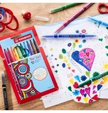 Stabilo STABILO Trio 2-in-1 viltstift, etui van 10 stuks in geassorteerde kleuren