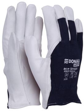DONAU SAFETY DONAU SAFETY werkhandschoenen, wit-blauw, L, maat 9