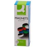 Q-CONNECT Q-CONNECT magneten, 20 mm, wit, pak van 10 stuks