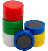 Q-CONNECT Q-CONNECT magneten, 20 mm, wit, pak van 10 stuks