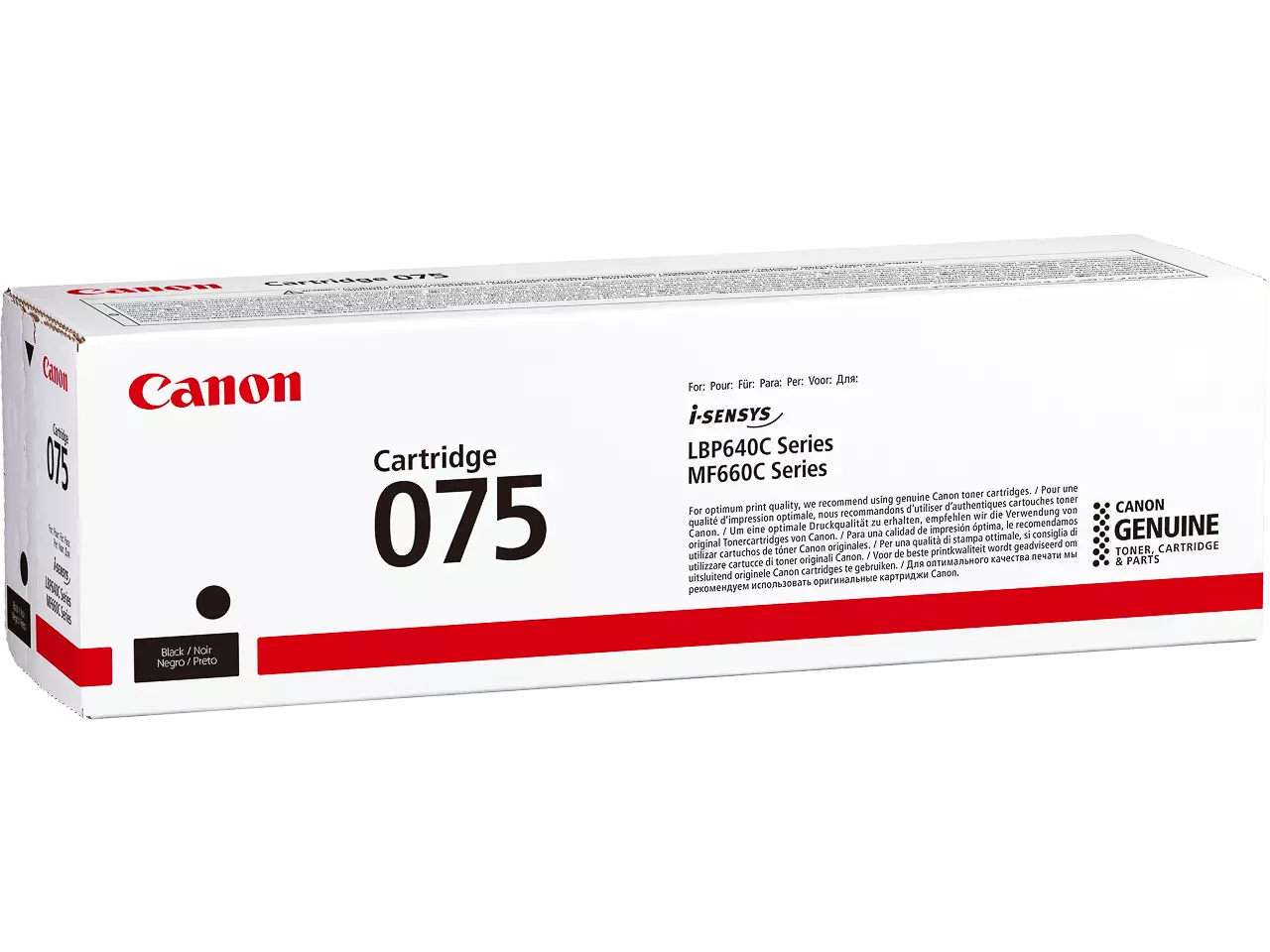 Canon 6365C002 CANON 075BK LBP Cartridge zwart ST 1400pagina's