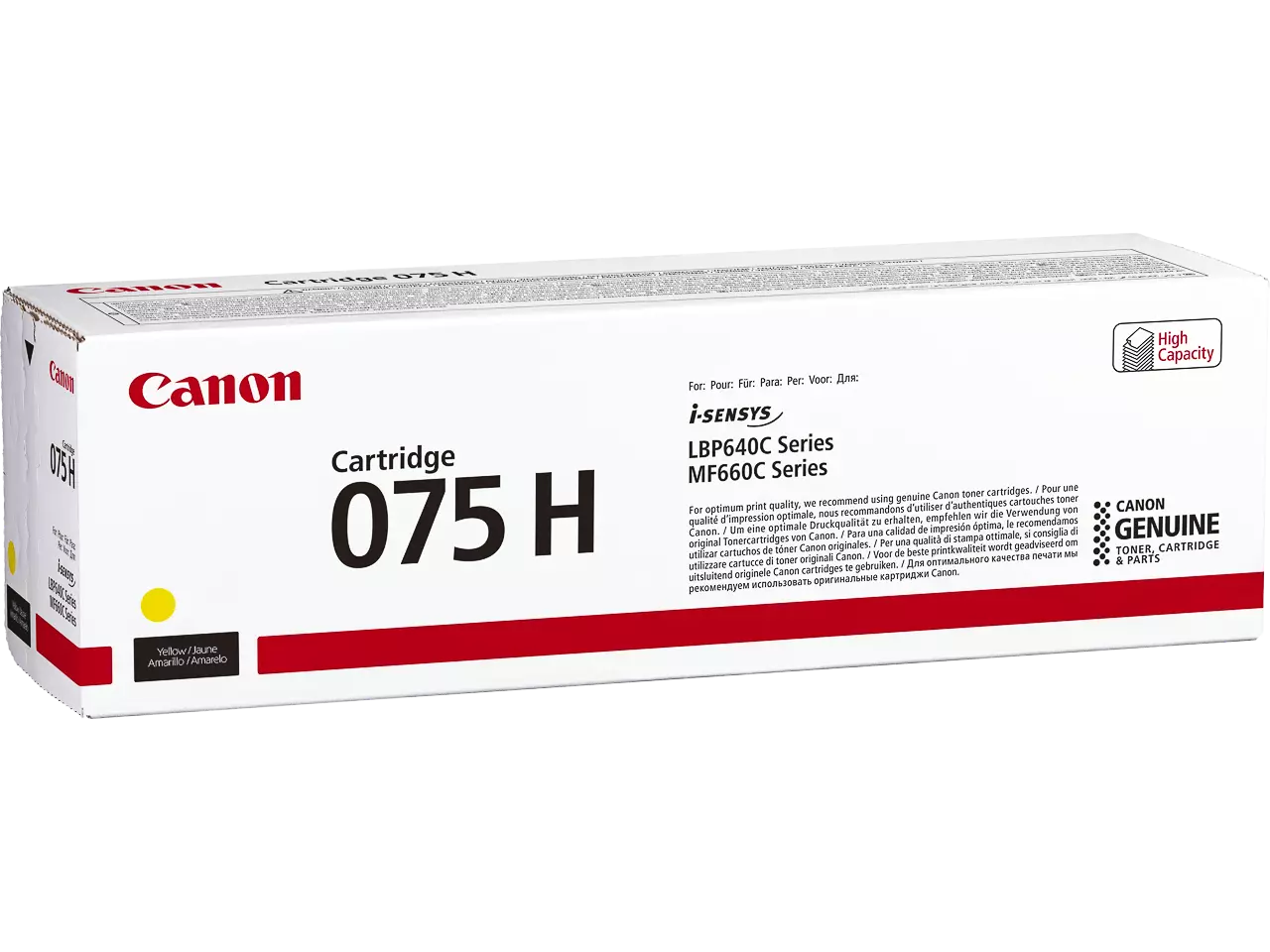 Canon 6366C002 CANON 075HY LBP cartridge — yellow HC 2500pages