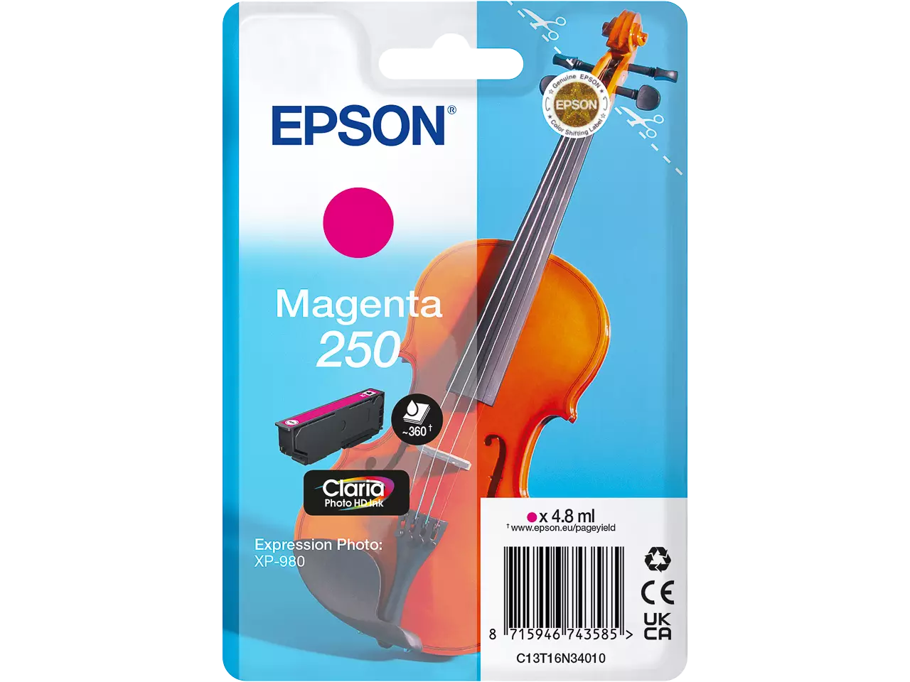 Epson C13T16N34010 EPSON 250 XP ink magenta ST — 360pages