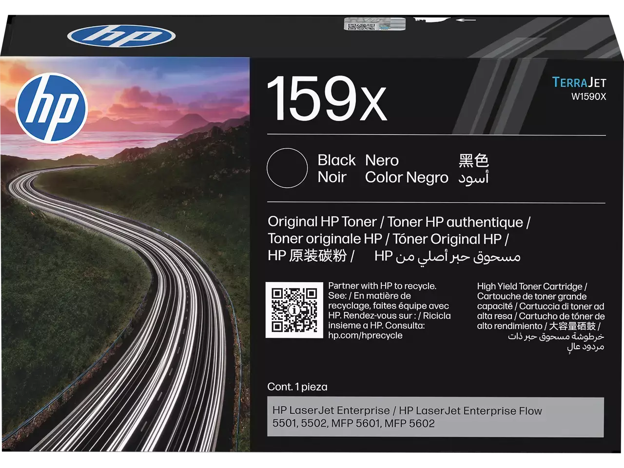 Hewlett Packard W1590X HP 159X LJ toner black HC 10.000 — pages