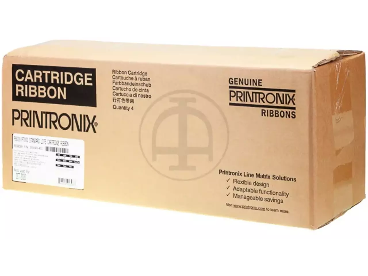 255049-401 PRINTRONIX P7000 ribbon (4) — black 4x17.000pages