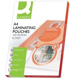 Q-CONNECT Q-CONNECT lamineeretui, A4, 2 x 100 micron, 100 stuks