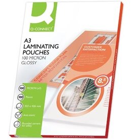 Q-CONNECT Q-CONNECT lamineeretui, A3, 2 x 100 micron, 100 stuks