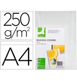 Q-CONNECT Q-CONNECT dekblad A4 leder 250 grams 100 stuks wit