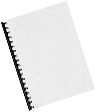 Q-CONNECT Q-CONNECT dekblad A4 leder 250 grams 100 stuks wit