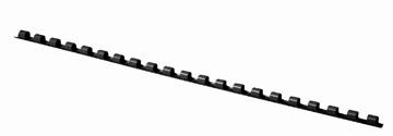 Q-CONNECT Q-CONNECT bindrug 6mm 21 rings 100 stuks zwart