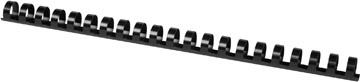 Q-CONNECT Q-CONNECT bindrug 16mm 21 rings 50 stuks zwart