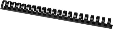 Q-CONNECT Q-CONNECT bindrug 25mm 21 rings 50 stuks zwart
