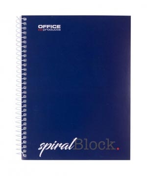 Office Products OFFICE products spiraalschrift, A5, 80 blad, gelijnd — levering per 5