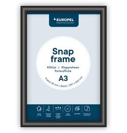 Europel Europel clicklijst Premium, 25 mm, ft A3, zwart