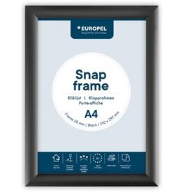 Europel Europel clicklijst Premium, 25 mm, ft A4, zwart