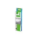 Q-CONNECT Q-CONNECT OHP marker, permanent, medium, set van 4 stuks in geassorteerde kleuren