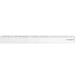 Q-CONNECT Q-CONNECT meetlat, transparant polystereen, 30 cm