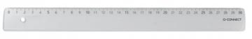 Q-CONNECT Q-CONNECT meetlat, transparant polystereen, 30 cm