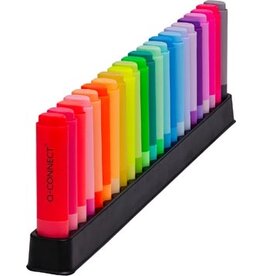 Q-CONNECT Q-CONNECT markeerstift, deskset, 23 verschillende kleuren